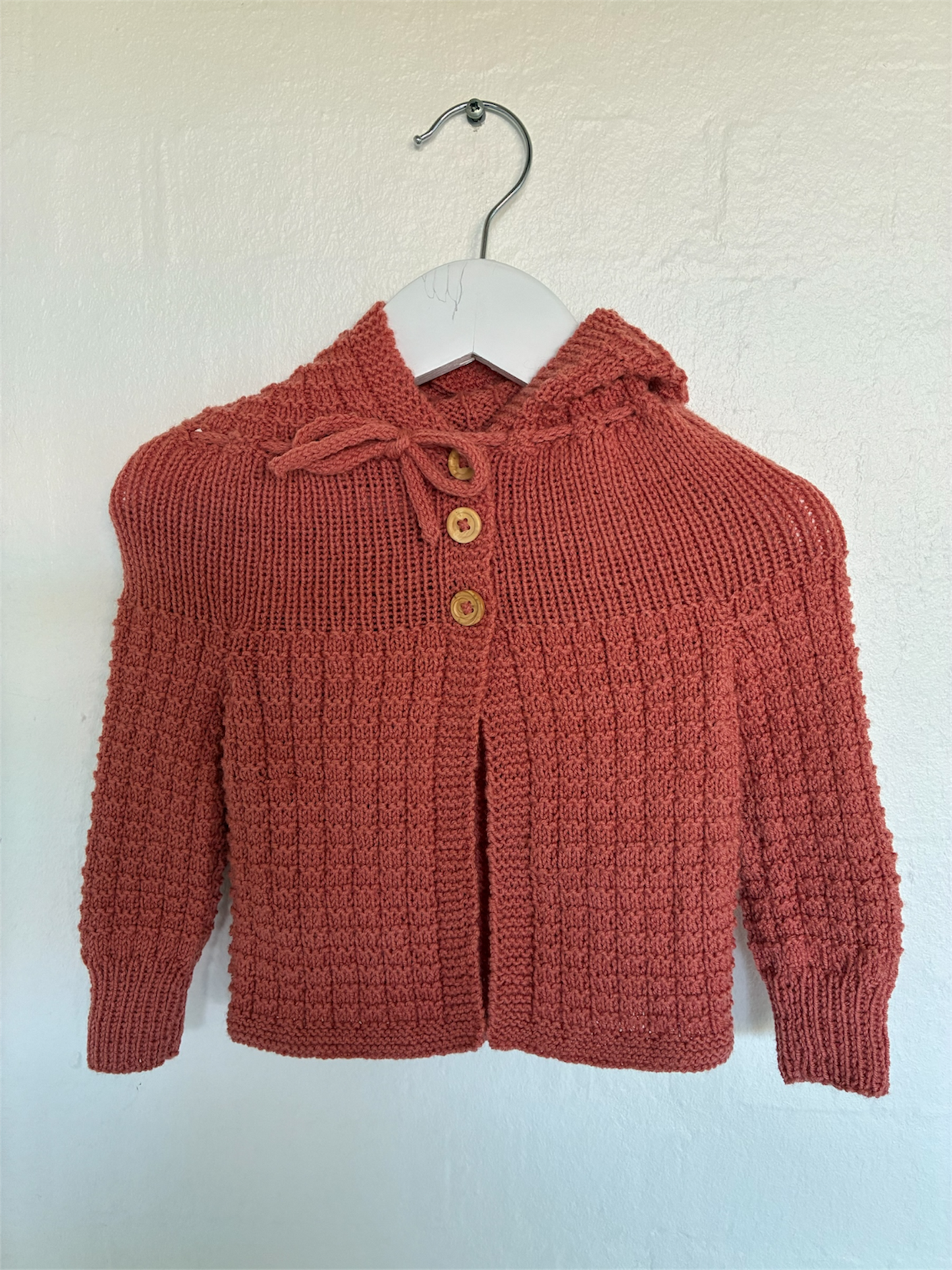 Cardigan med hue