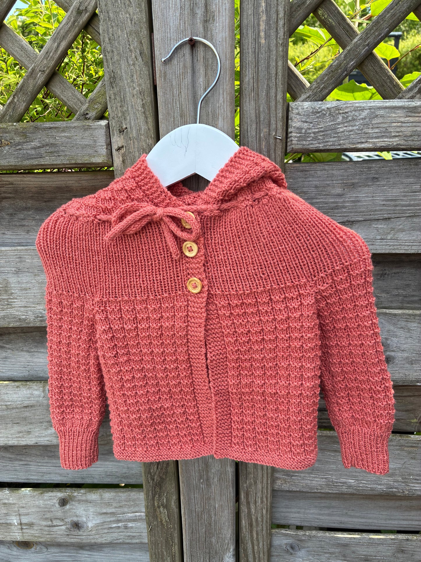 Cardigan med hue